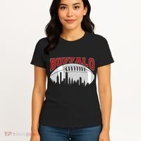 Buffalo Football Fan City Skyline Women's T-Shirt thumb 4
