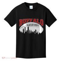 Buffalo Football Fan City Skyline Kids T-Shirt thumb 0