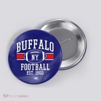 Buffalo NY Football EST 1960 Button thumb 0