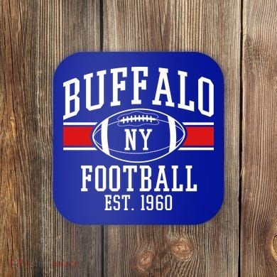 Buffalo NY Football EST 1960 Coaster