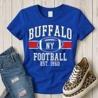 Buffalo NY Football EST 1960 Women's T-Shirt thumb 3