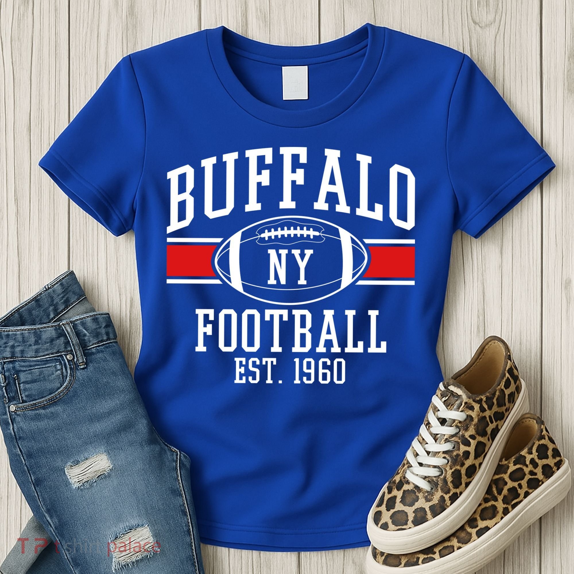 Buffalo NY Football EST 1960 Women's T-Shirt