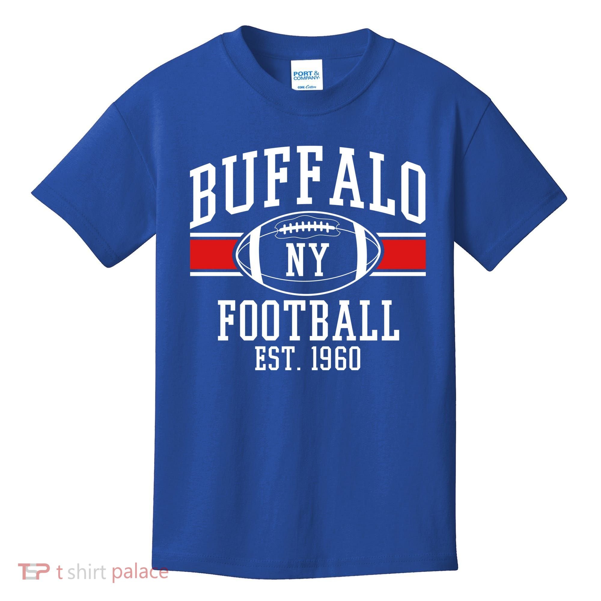Buffalo NY Football EST 1960 Kids T-Shirt