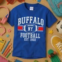 Buffalo NY Football EST 1960 Kids T-Shirt thumb 3