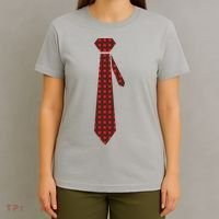 Buffalo Plaid Christmas Tie T-Shirt thumb 4