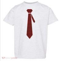 Buffalo Plaid Christmas Tie Toddler T-Shirt thumb 0