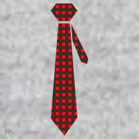 Buffalo Plaid Christmas Tie Toddler T-Shirt thumb 2