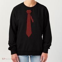 Buffalo Plaid Christmas Tie Women's Sweatshirt thumb 0