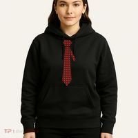 Buffalo Plaid Christmas Tie Hoodie thumb 5