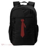 Buffalo Plaid Christmas Tie Backpack thumb 0