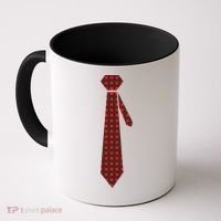 Buffalo Plaid Christmas Tie Coffee Mug thumb 0