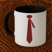 Buffalo Plaid Christmas Tie Coffee Mug thumb 2