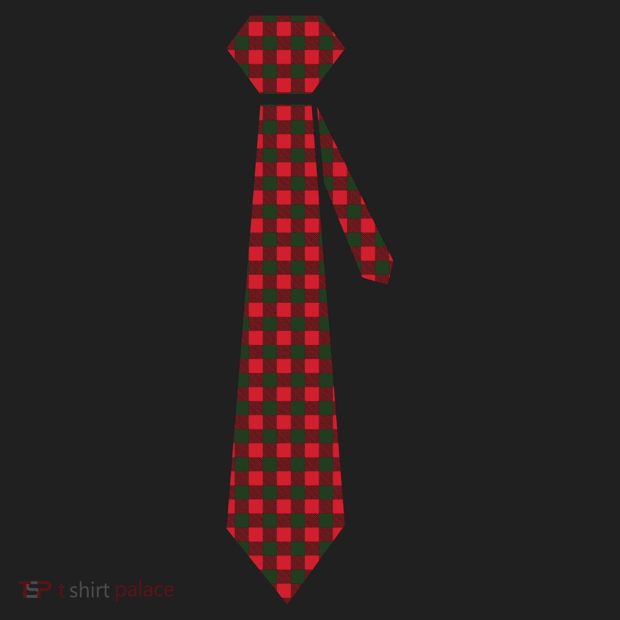 Buffalo Plaid Christmas Tie Beanie