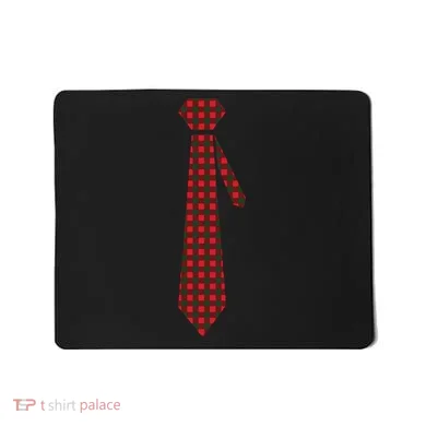 Buffalo Plaid Christmas Tie Mousepad