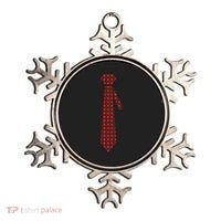 Buffalo Plaid Christmas Tie Ornament thumb 0