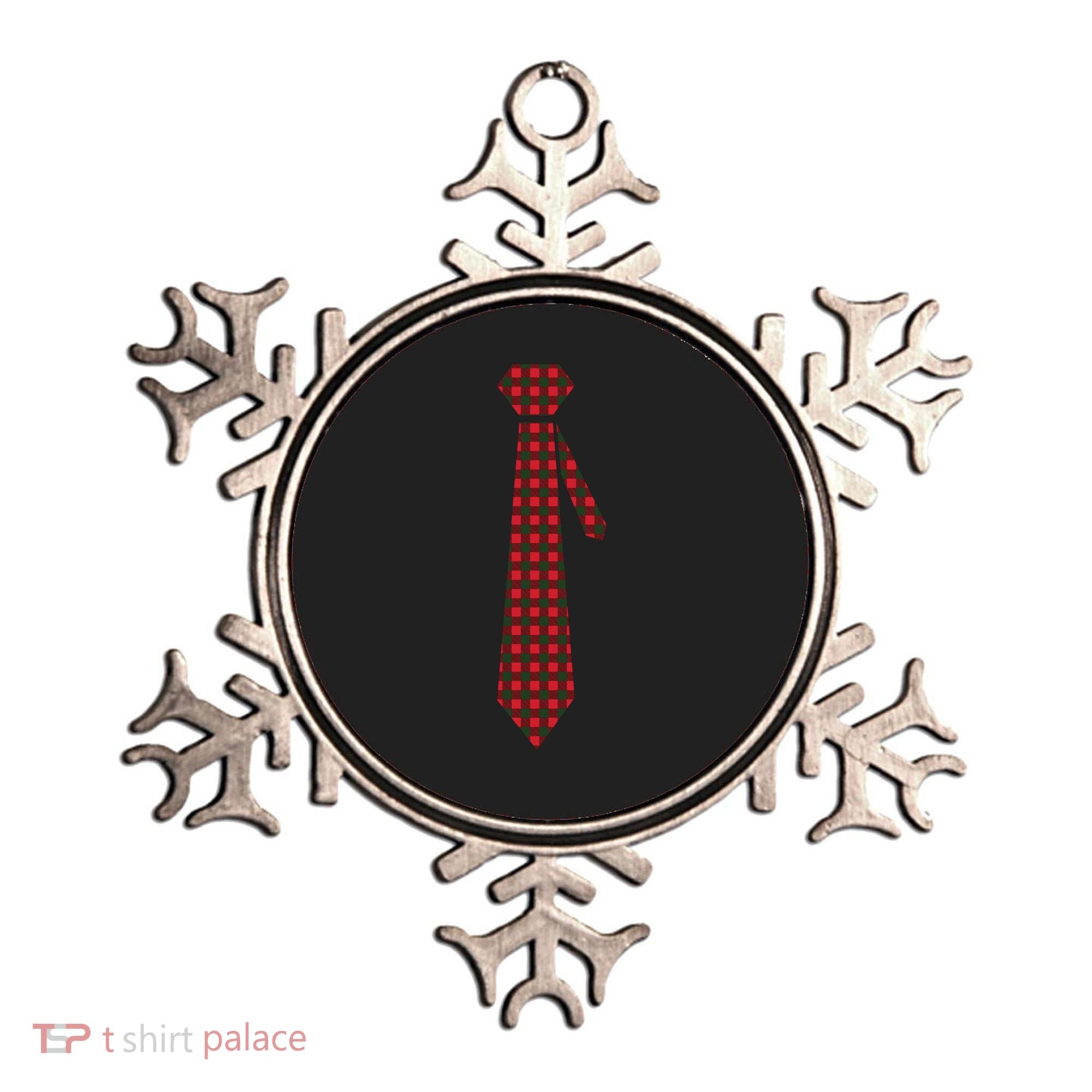 Buffalo Plaid Christmas Tie Ornament