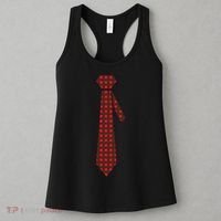 Buffalo Plaid Christmas Tie Women's Tank Top thumb 3