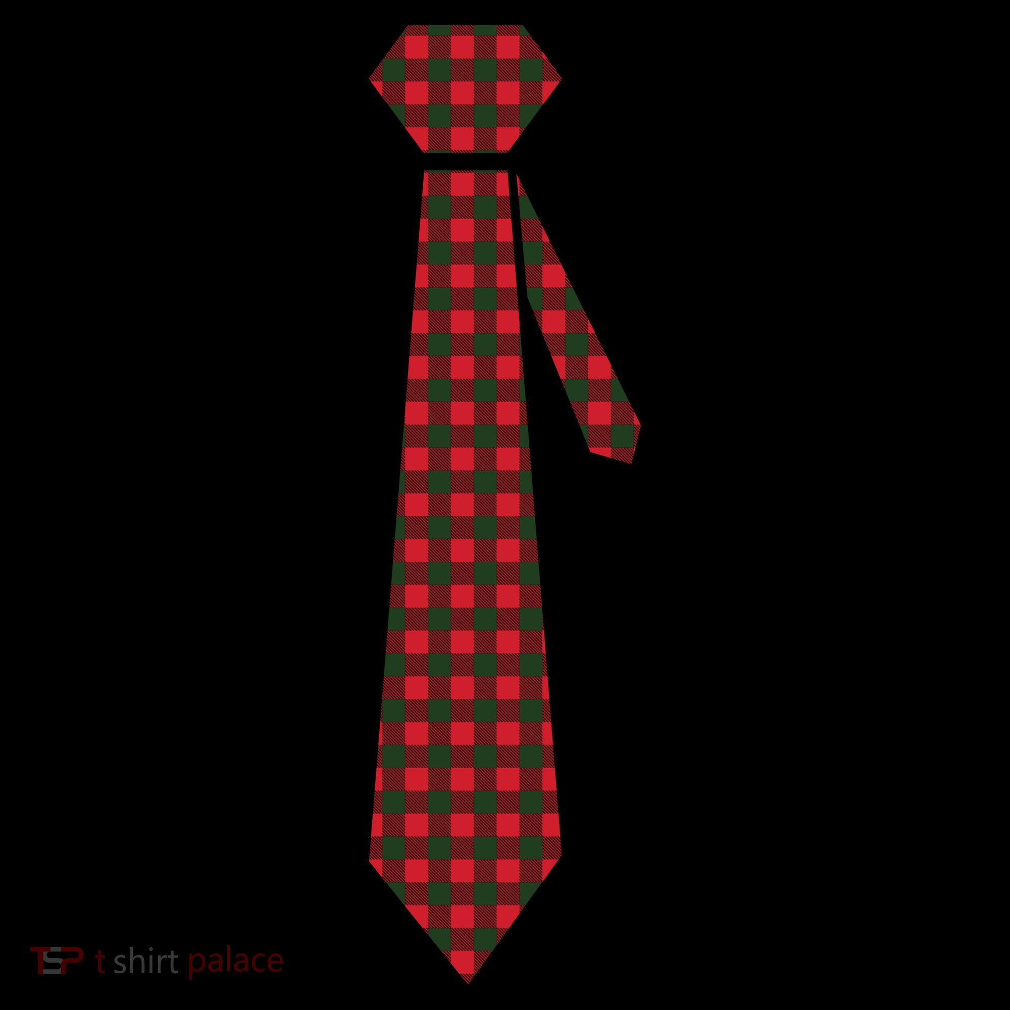 Buffalo Plaid Christmas Tie Baby Bodysuit