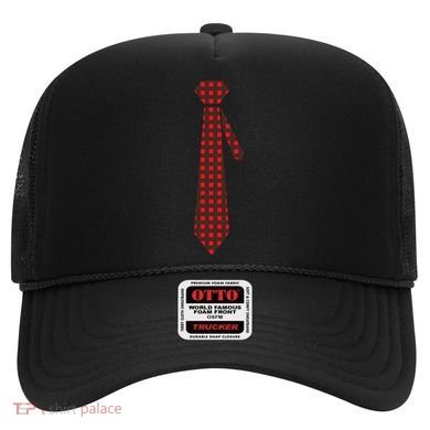 Buffalo Plaid Christmas Tie Hat