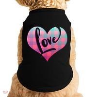 Buffalo Plaid Love Heart Valentines Day Doggie Tank thumb 0