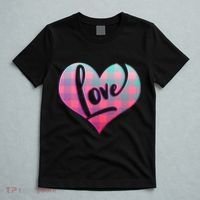 Buffalo Plaid Love Heart Valentines Day T-Shirt thumb 5
