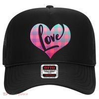 Buffalo Plaid Love Heart Valentines Day Hat thumb 0