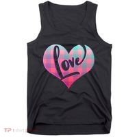 Buffalo Plaid Love Heart Valentines Day Tank Top thumb 0