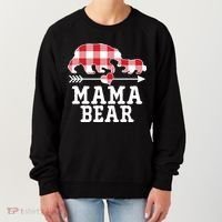Buffalo Plaid Mama Bear Women's Sweatshirt thumb 0
