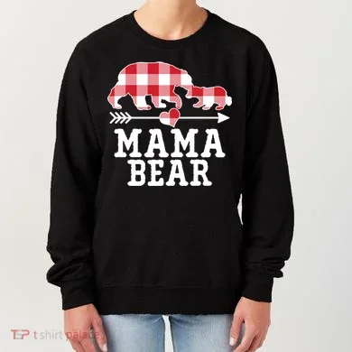 Buffalo Plaid Mama Bear Women's Sweatshirt