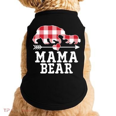 Buffalo Plaid Mama Bear Doggie Tank