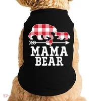Buffalo Plaid Mama Bear Doggie Tank thumb 0