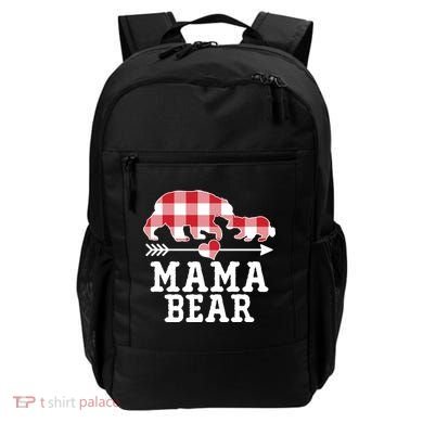 Buffalo Plaid Mama Bear Backpack