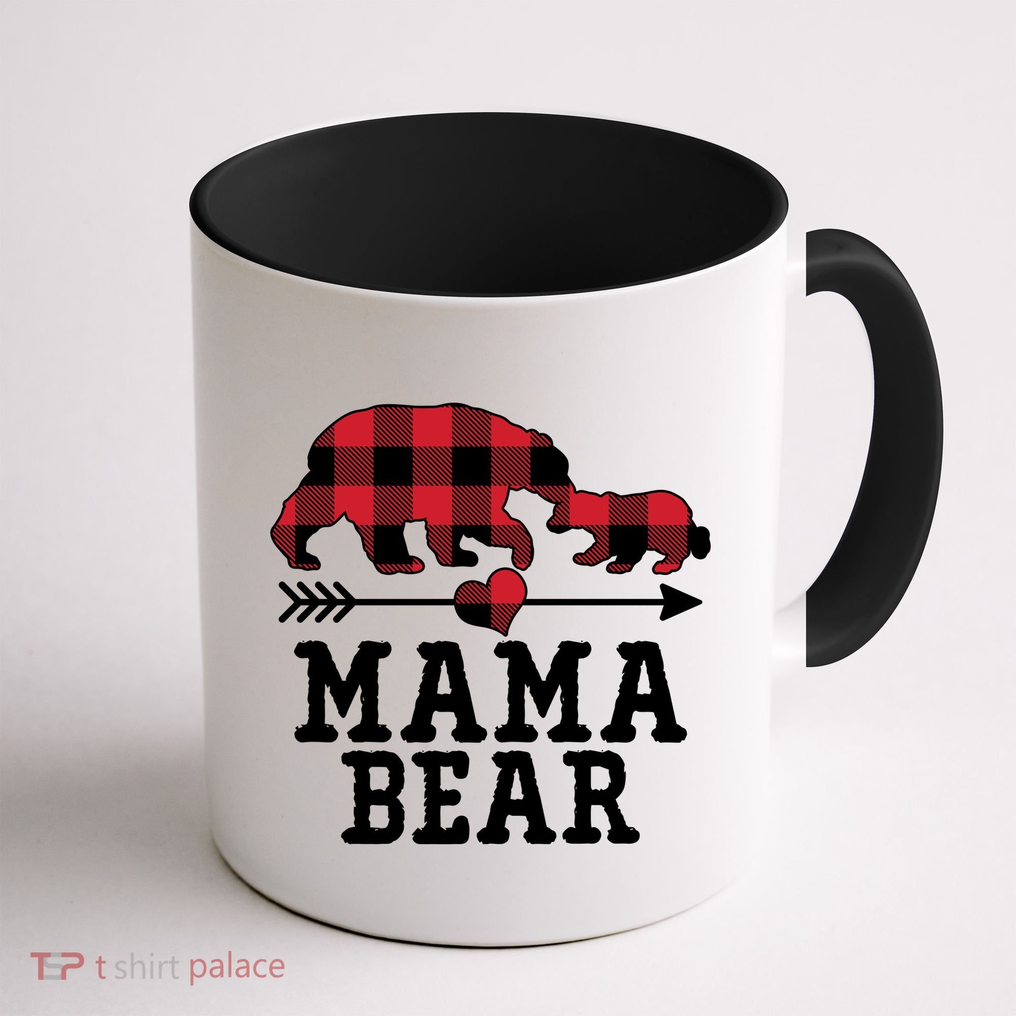 Buffalo Plaid Mama Bear Coffee Mug