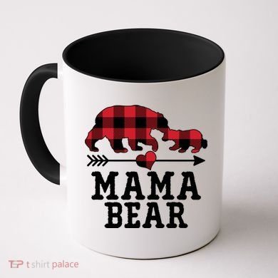 Buffalo Plaid Mama Bear Coffee Mug