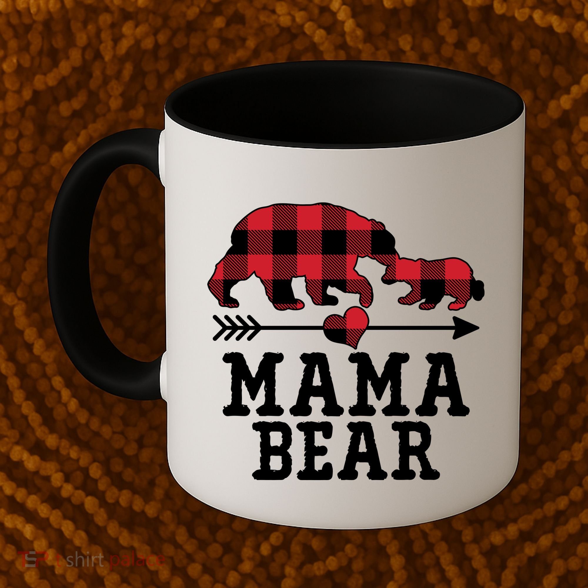 Buffalo Plaid Mama Bear Coffee Mug