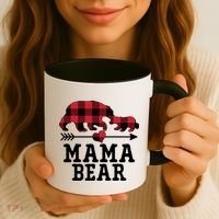 Buffalo Plaid Mama Bear Coffee Mug thumb 3