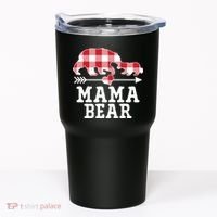 Buffalo Plaid Mama Bear Tumbler thumb 0