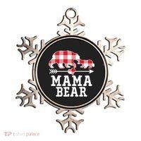 Buffalo Plaid Mama Bear Ornament thumb 0