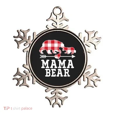 Buffalo Plaid Mama Bear Ornament