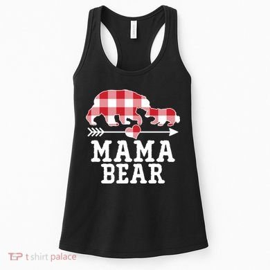 Buffalo Plaid Mama Bear Women's Tank Top