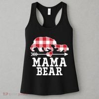 Buffalo Plaid Mama Bear Women's Tank Top thumb 3