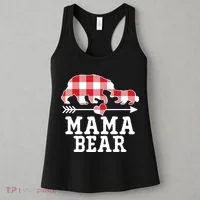 Buffalo Plaid Mama Bear Women's Tank Top thumb 3