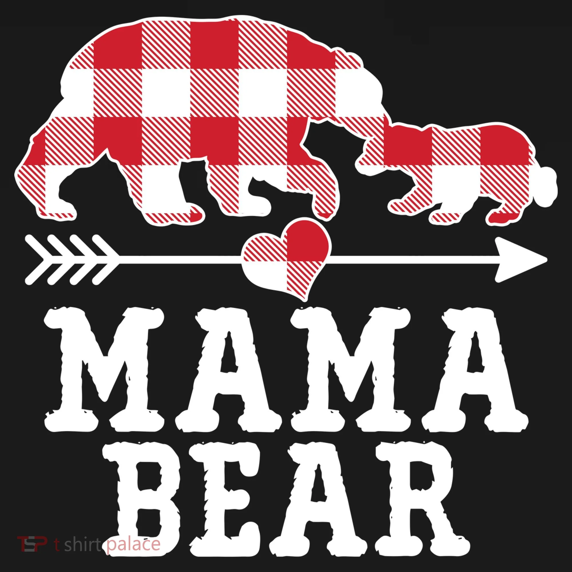 Buffalo Plaid Mama Bear Women's Tank Top