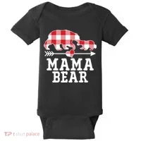 Buffalo Plaid Mama Bear Baby Bodysuit thumb 0