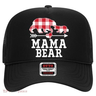 Buffalo Plaid Mama Bear Hat