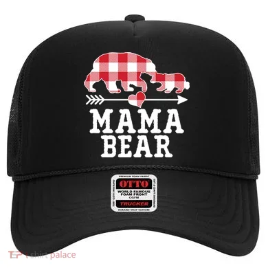 Buffalo Plaid Mama Bear Hat
