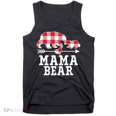 Buffalo Plaid Mama Bear Tank Top