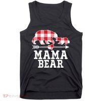 Buffalo Plaid Mama Bear Tank Top thumb 0