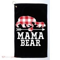 Buffalo Plaid Mama Bear Golf Towel thumb 0