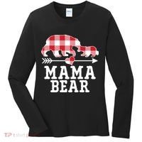 Buffalo Plaid Mama Bear Women's Long Sleeve Shirt thumb 0